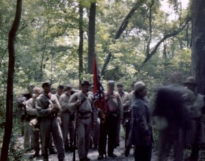 Confederate re-enactors march to battle, Elizabethtown, Pa 2012
