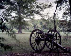 Confederate guns opposite the Hornets Nest at Shiloh Military Park