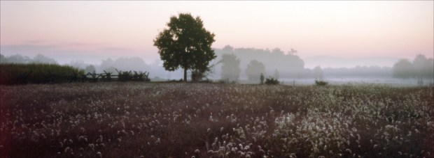 Dawn at Antietam on the 150th anniversary of the battle. Sharpsburg, Md. 2012