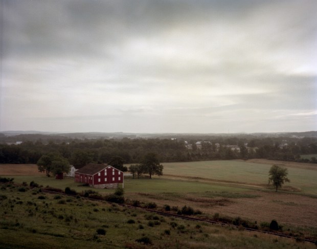 Oak Ridge looking toward the Confederate approach to Gettysburg. 2013