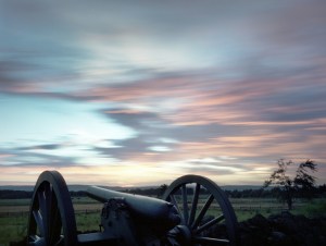 Sunset at Cemetery Ridge on the Battlefield at Gettysburg, Pa. 2013