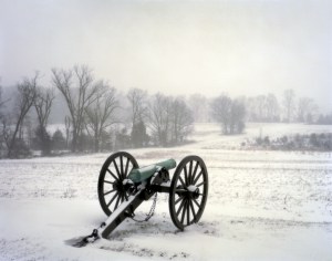 Confederate guns on Seminary Ridge