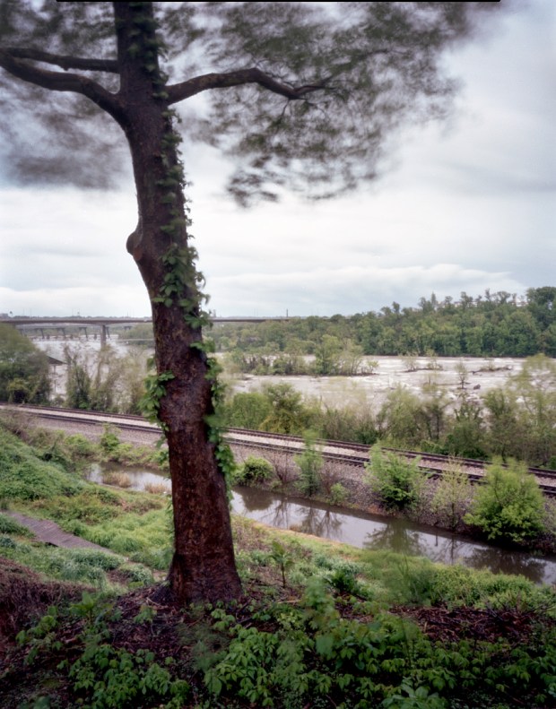 Hollywood Cemetery in Richmond looks out over the James River 2014