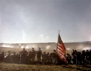 Union and Confederate reenactors clash in the Shenandoah Valley in 2014