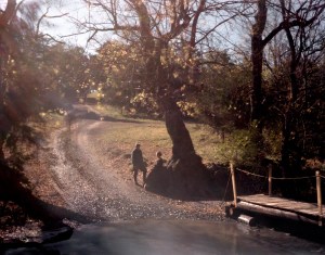 The Meadow Brook on the Belle Grove Plantation formed a natural defensive line during Battle in 1864