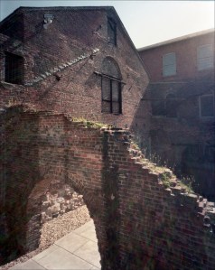 The ruins of Tredegar Iron Works in Richmond, Va