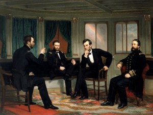 The Peacemakers painted in 1868 by George Healy