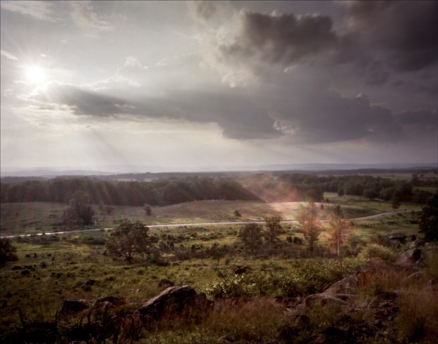 The view from Little Round Top of the Gettysburg Battlefield -2013